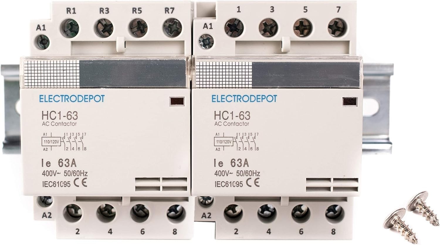40A 4 Pole Normally Open Contactor IEC 400V 110/120VAC Replacement