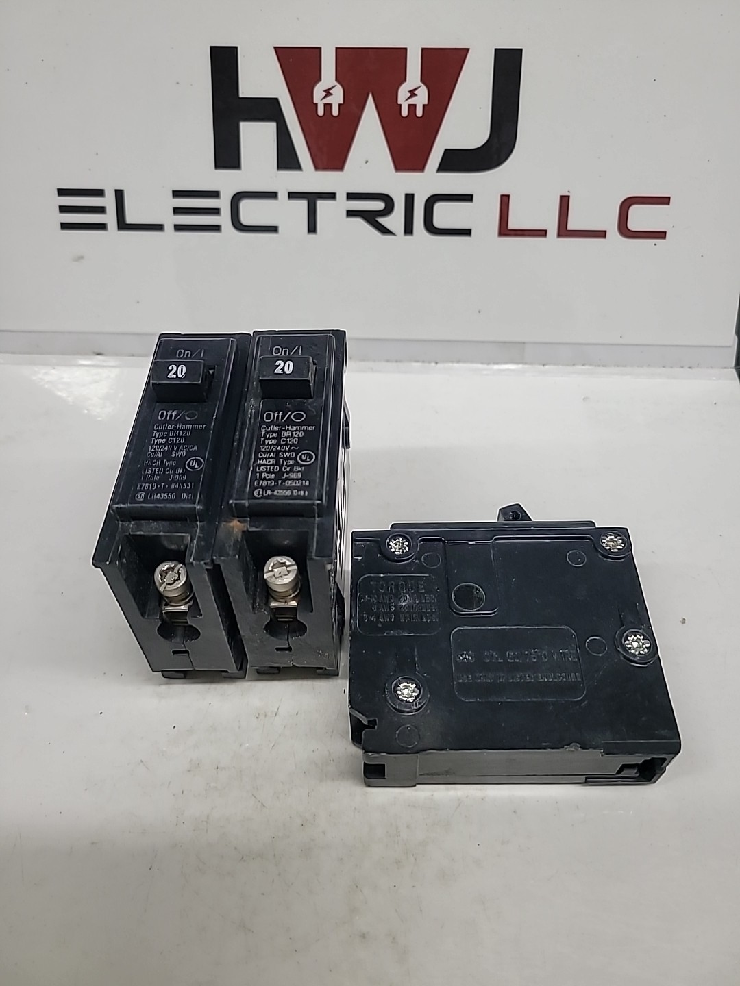(Lot Of 3) Cutler Hammer C120 20A 1Pole Circuit Breaker Eaton BR120