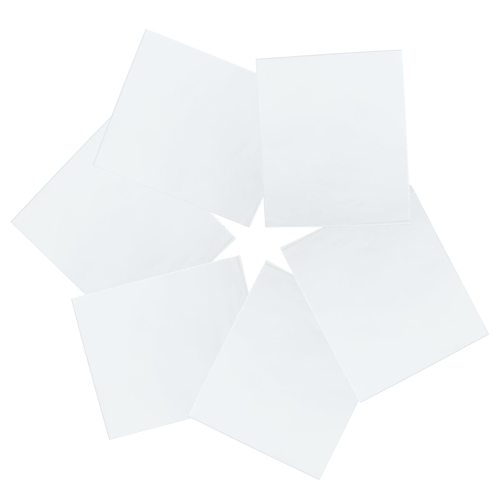 Hitefu 6 Pack Clear Acrylic Sheets 0.08” Thick – 6″ x 8″ Transparent Plast