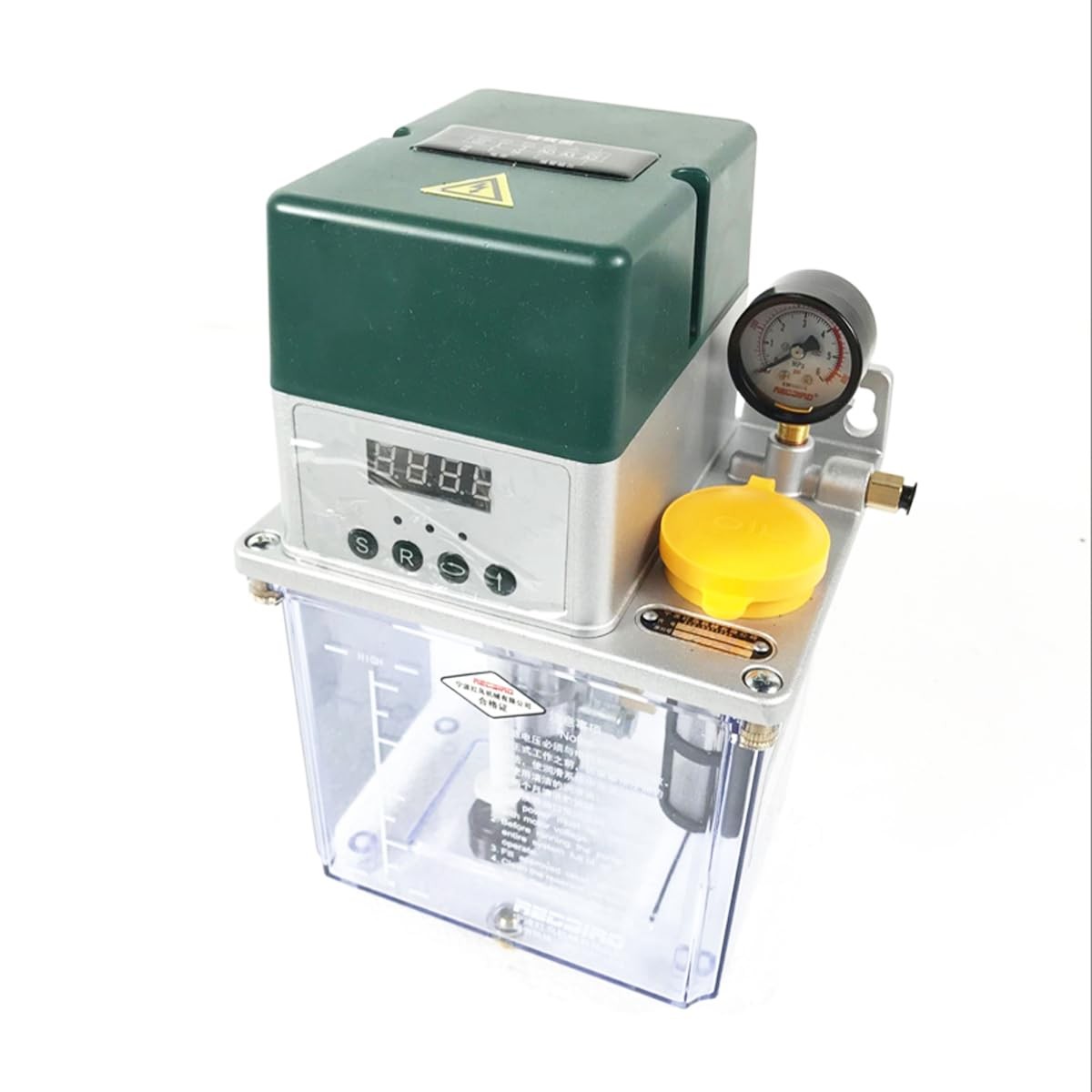 INTBUYING 110V Automatic Lubricating Oil Pump with Pressuracity
