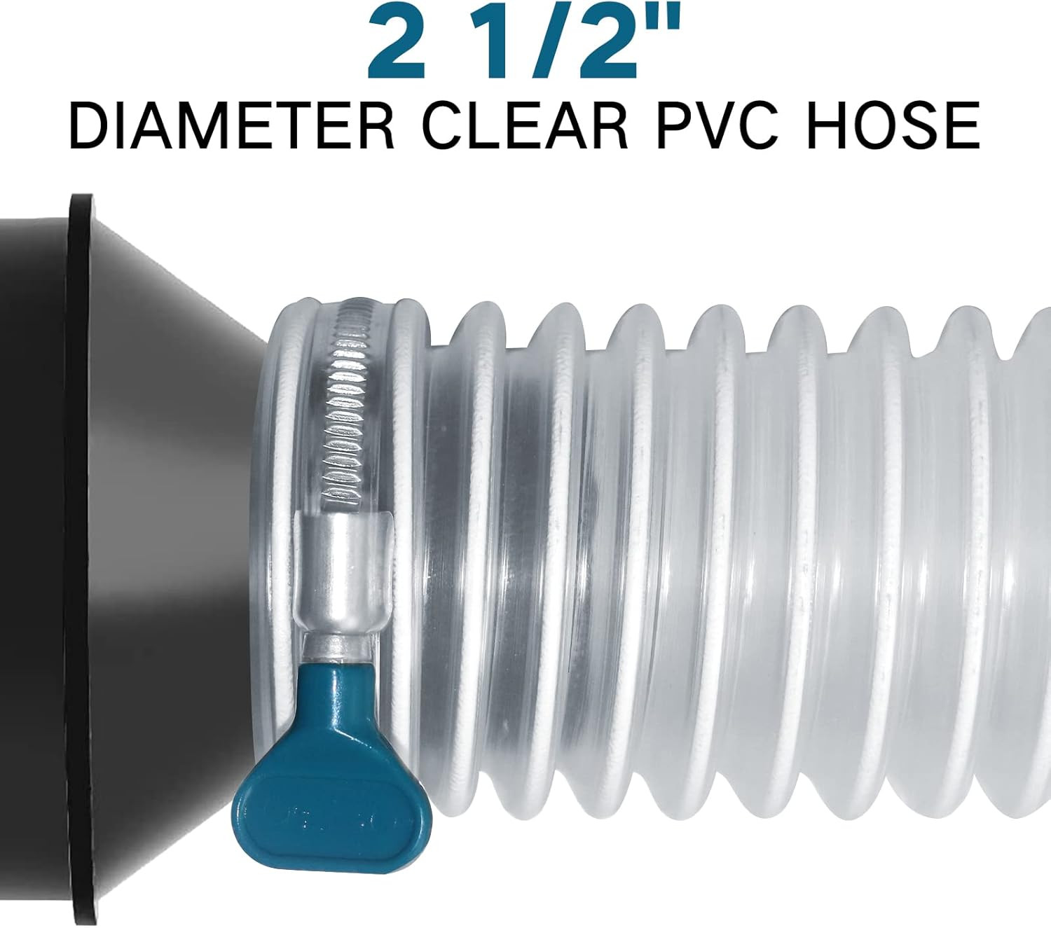 Heavy PVC Dust Collection Hose 2 1/2″ X 20′, Puncture Resistant PVC Dust Collect