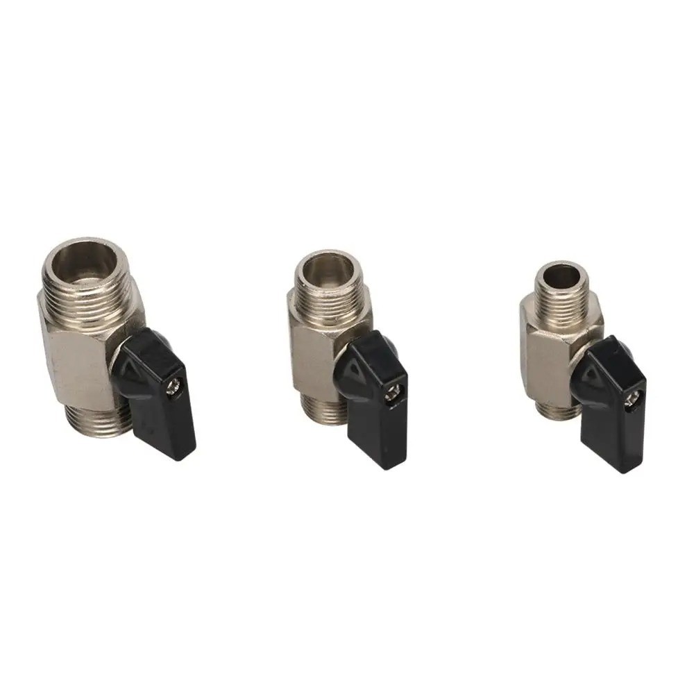 Mini 3/8″ Male 3/8 Inch Female NPT Brass Ball Shut Off Valve Water Air Fluid WOG