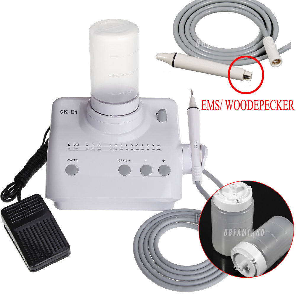 US! Cavitron Dental Ultrasonic Scaler fit EMS +Handpiece+Tips+2 Bottles SKE1 FDA