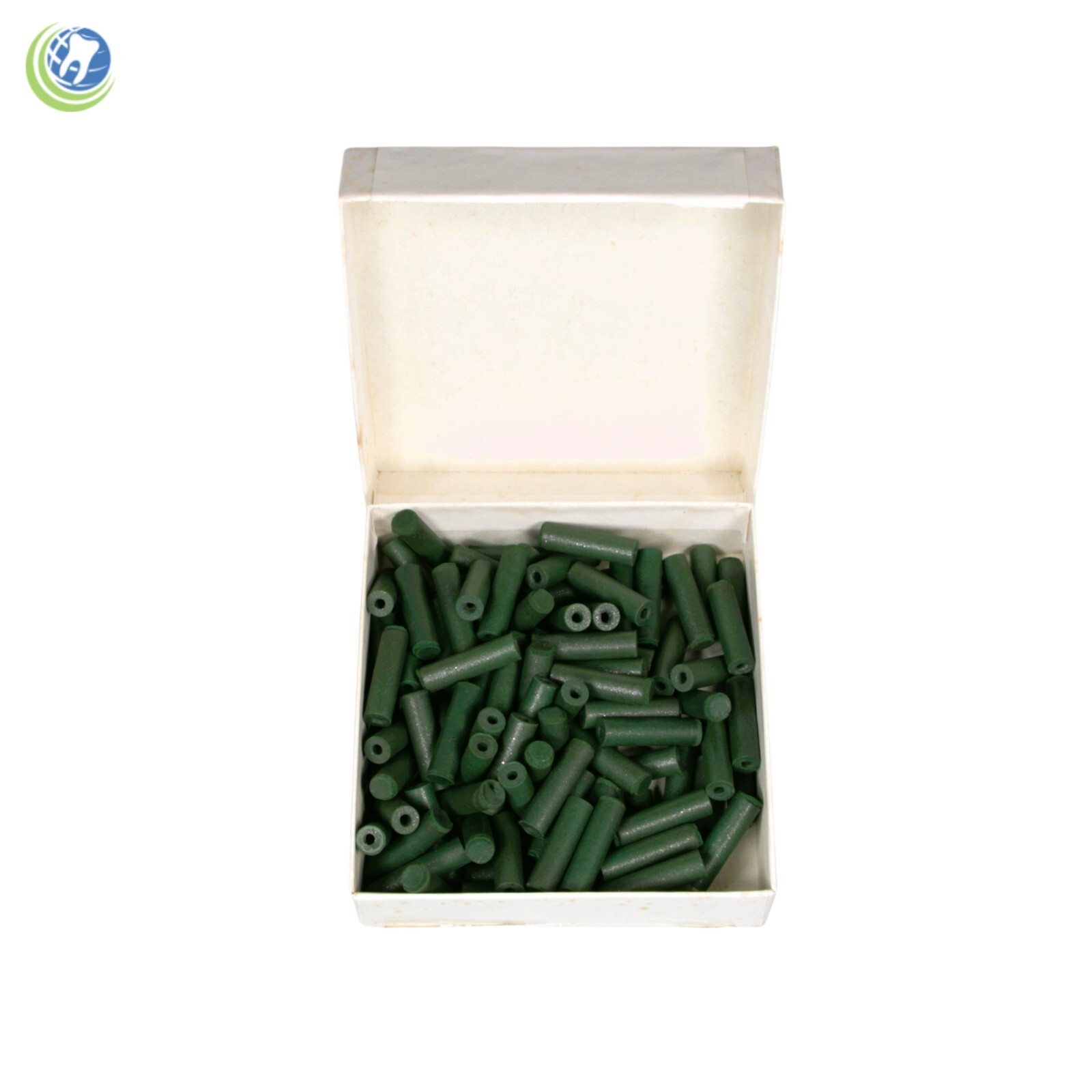 DENTAL LABORATORY JEWELRY RUBBER POLISHING POINTS GREEN 1/4″ X 7/8″ 100/BOX