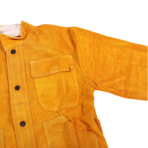 Leather Welding Work Jacket Split Welder Jacket Clothes For Men Women XXXL Size