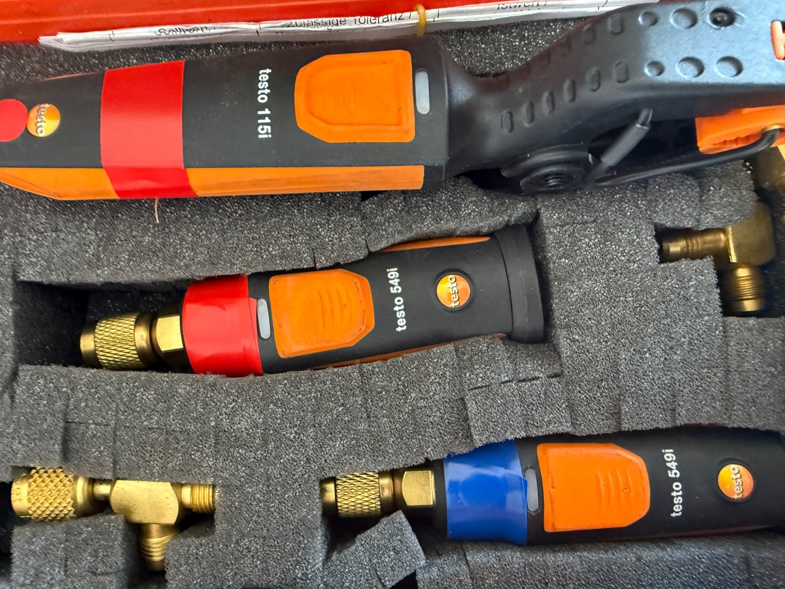 Testo Smart Probes HVAC Refrigeration Test Kit 115i & 549i Bluetooth 0563 000210
