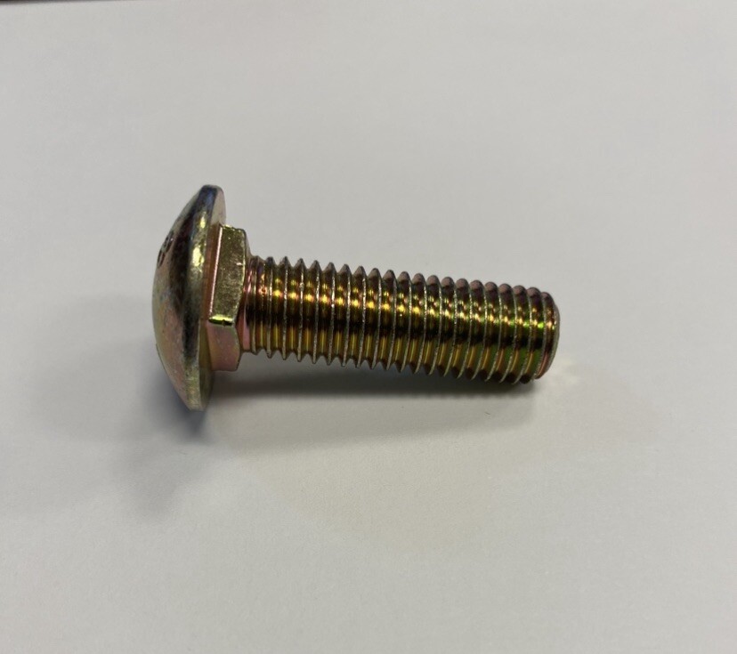 M12-1.75 X 40mm Carriage Bolt. 8.8 Grade. Metric YZP (Pack of 10)
