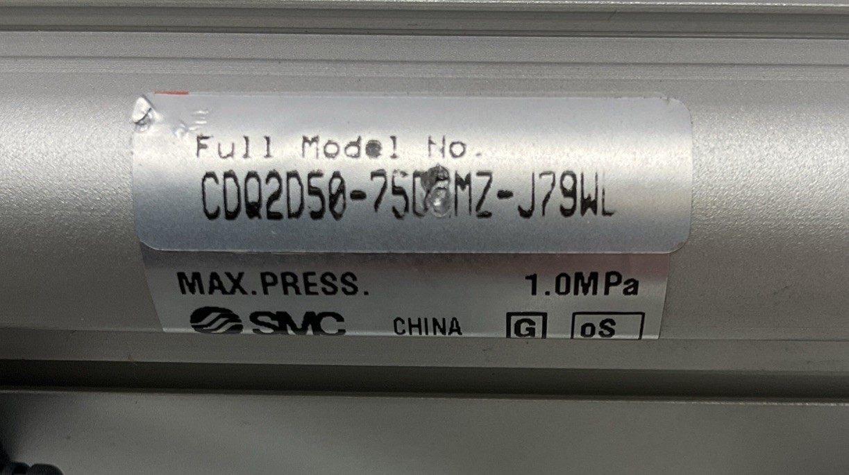 SMC CDQ2050-750MZ-J79W Cylinder 50mm Bore x 750mm Stroke w/J79W Switch