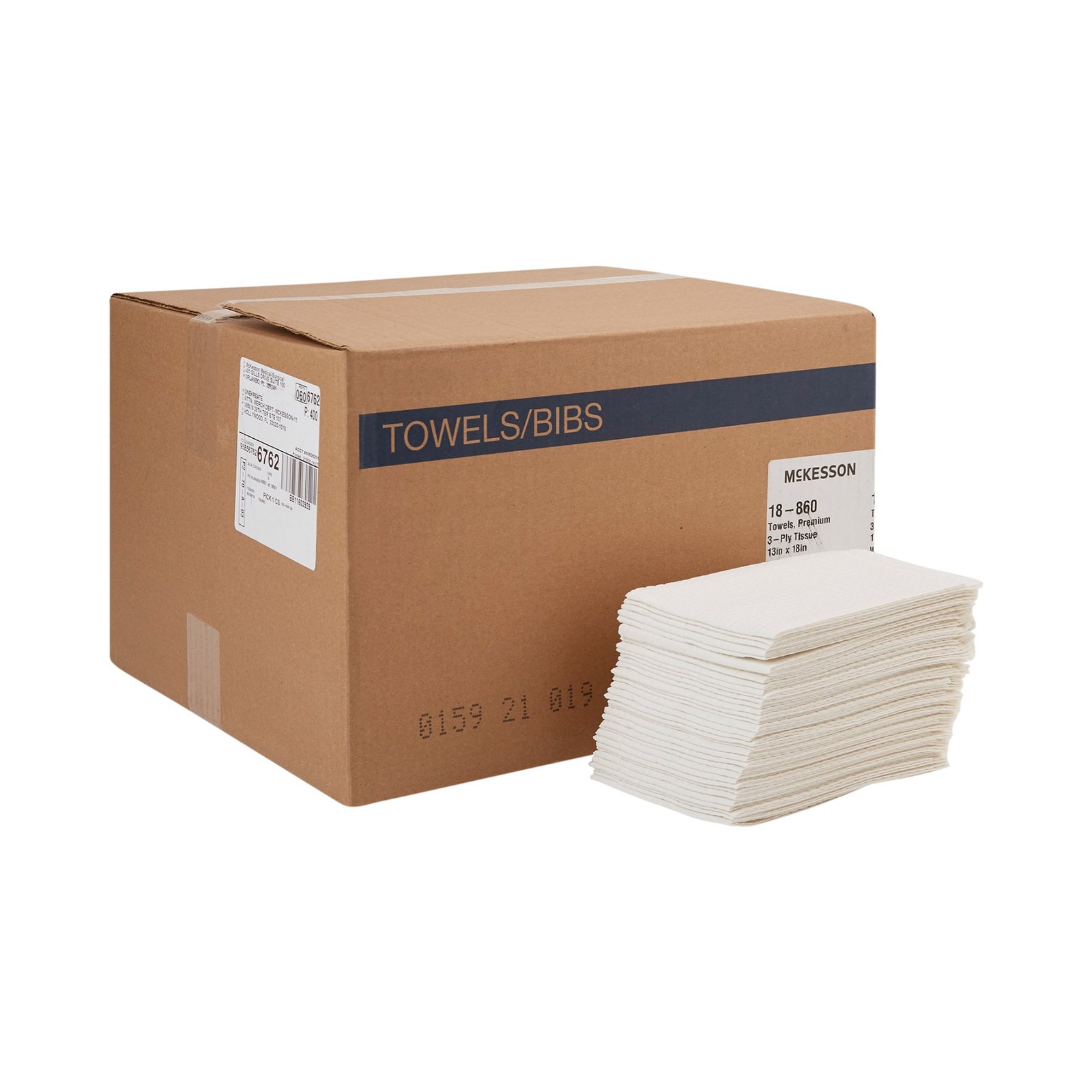 McKesson Procedure Towel Waffle Embossed / Non-Radiopaque 1 Case(s) 500 Towels/