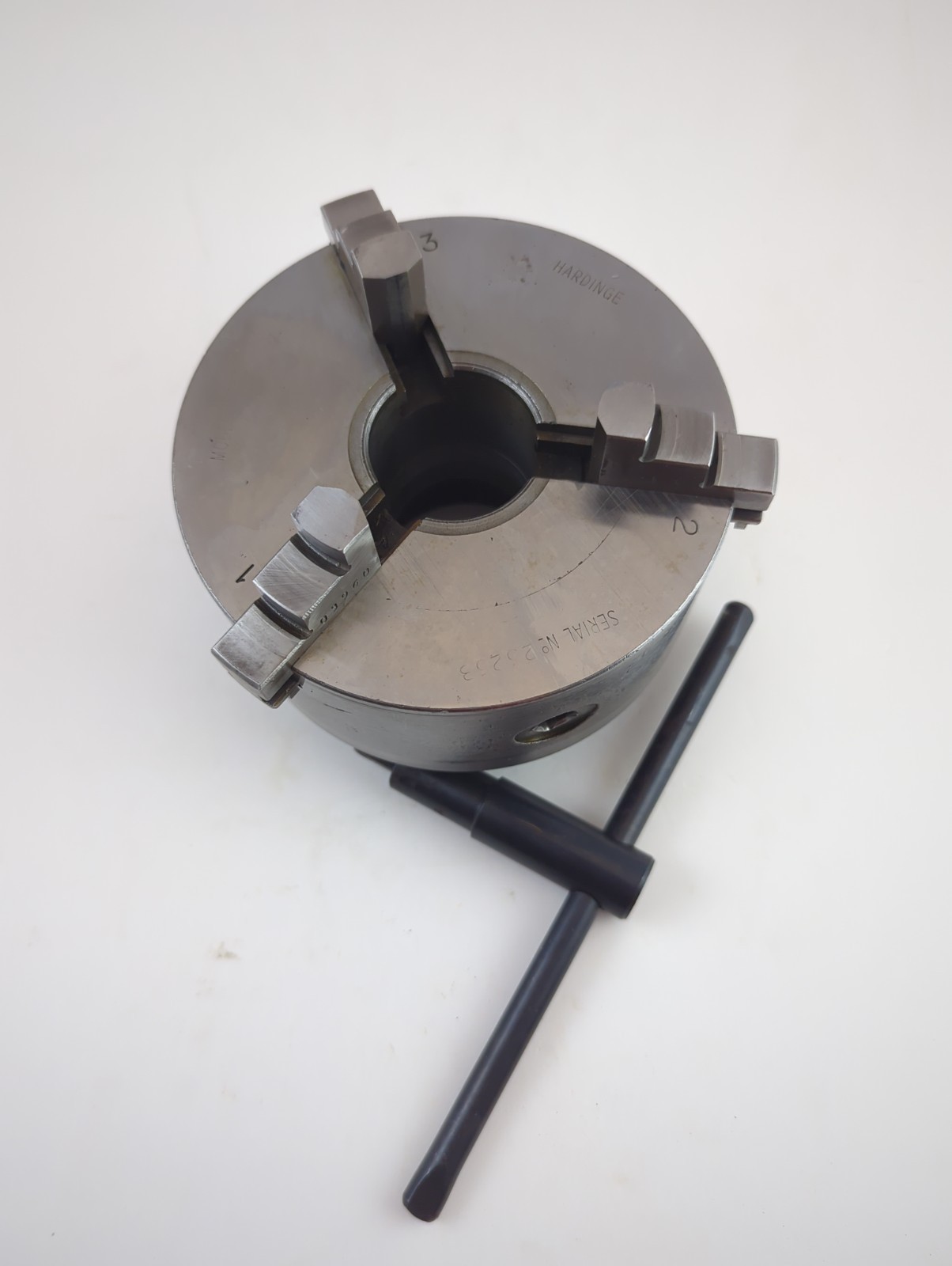 Hardinge 30AHC 5″ 3-Jaw Lathe Chuck, 2 3/16-10 Threaded Mount