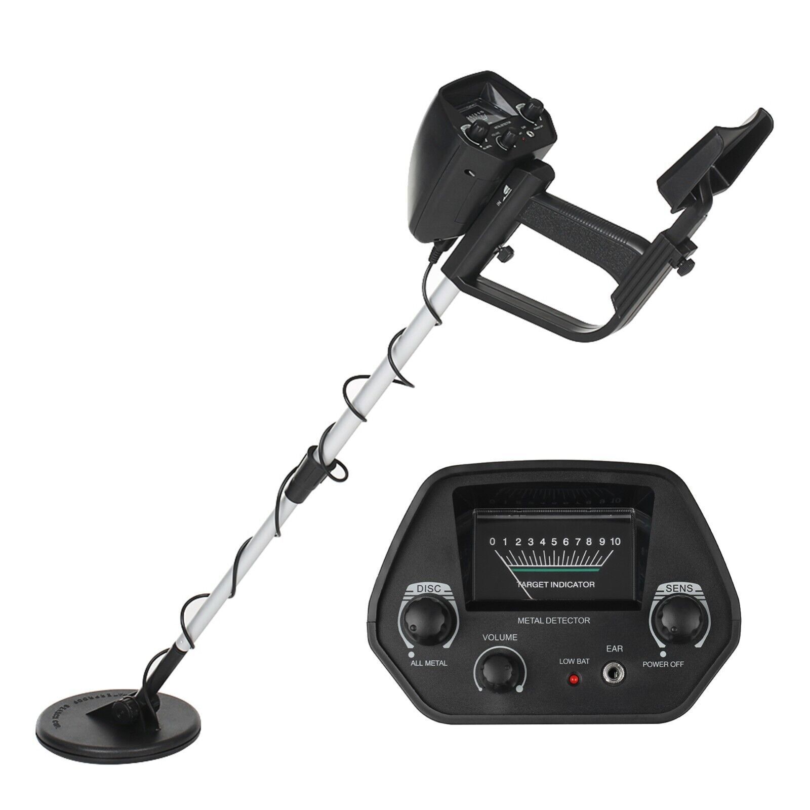 Waterproof LCD Metal Detector, Deep-Sensitive Search for Coins, Jewelry & Relics