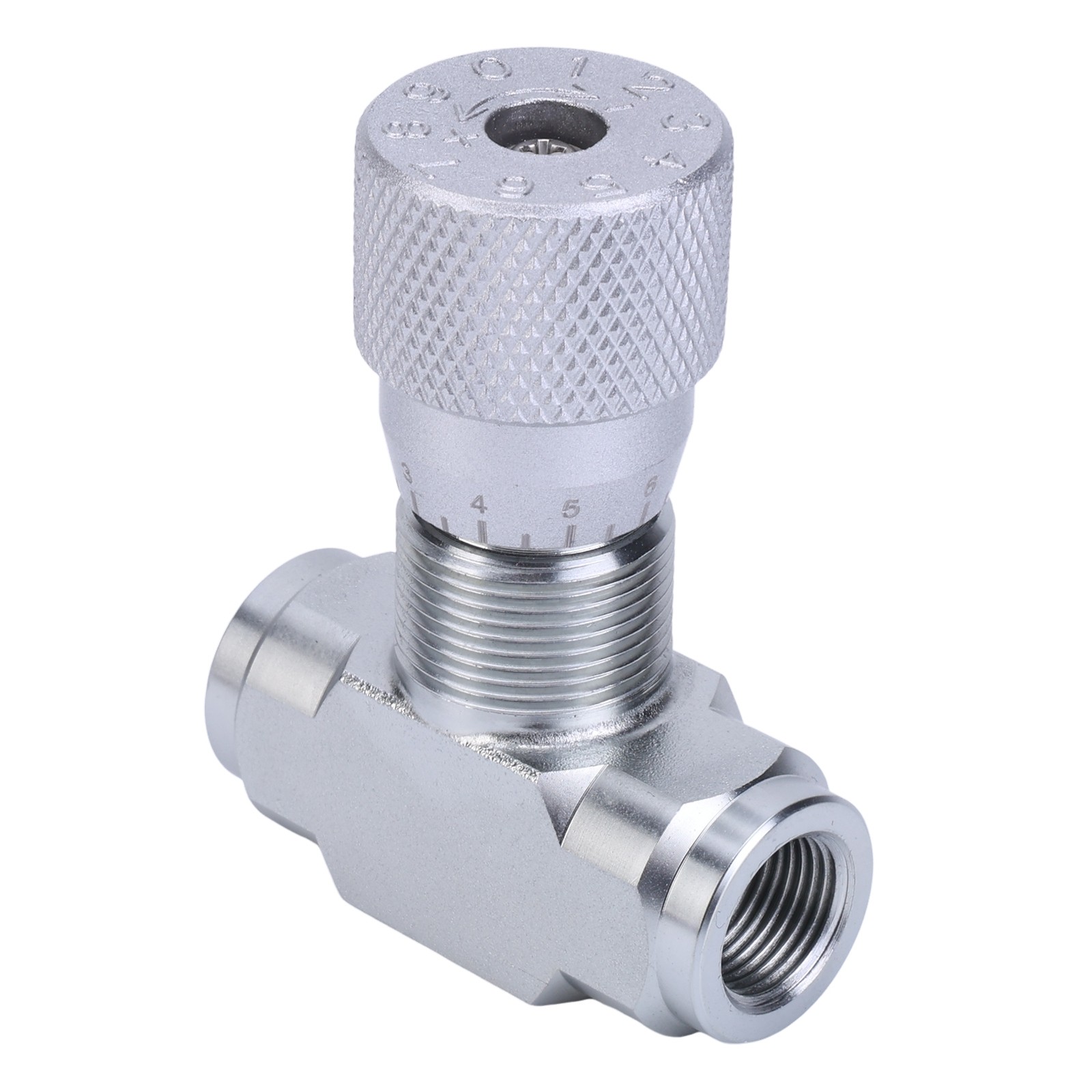 For Fluids Gases 3/8in Hydraulic Adjustable Flow Control Two-way Joint w/ G3/8