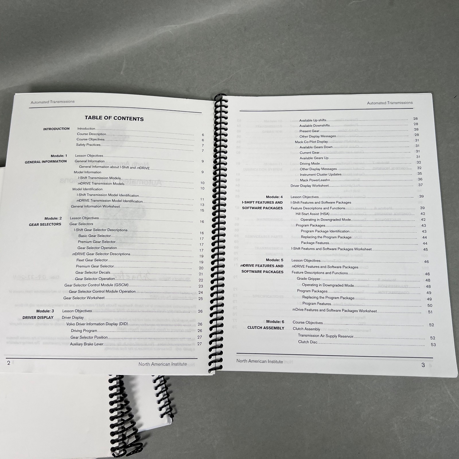 Volvo North American Institute Lot 4 Manual V00 Diagnostics I-Shift V20-D11/13