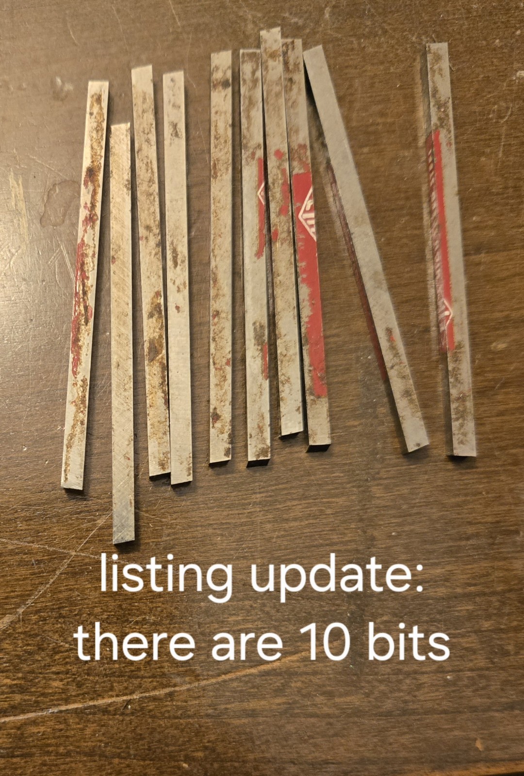 Lot of 9 ETM High Speed Steel HSS Lathe Cutter Tool Bits NOS Israel Vintage