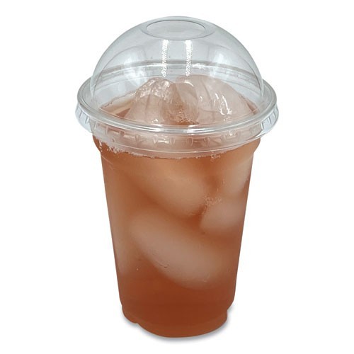 Boardwalk PET Cold Cup Dome Lids, Fits 9-10 oz Cold Cups, Plastic, 1,000/Carton