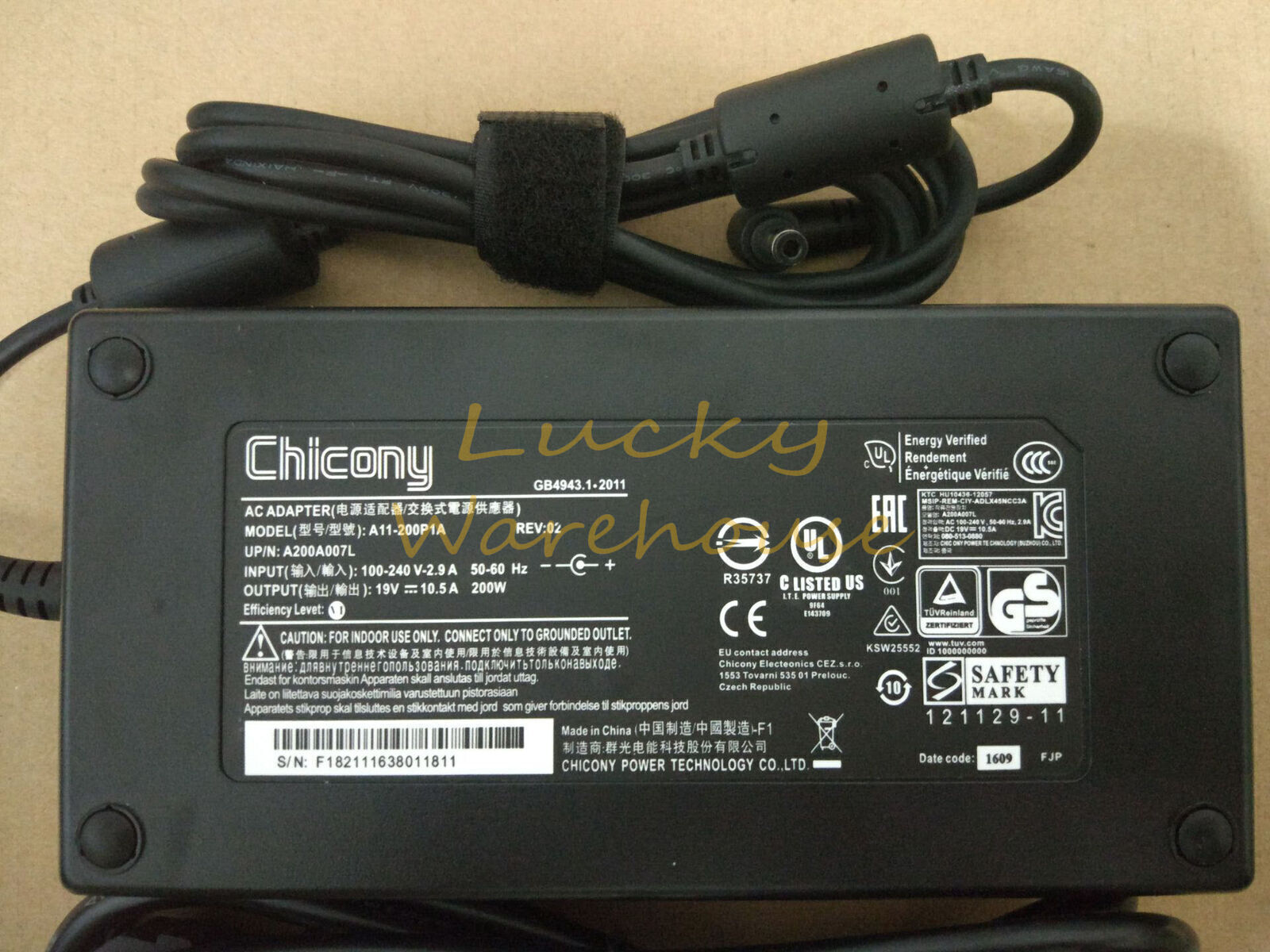 1PC For Laptop AC Power Adapter 19V 10.5A 200W 5.5*2.5mm New A11-200P1A~