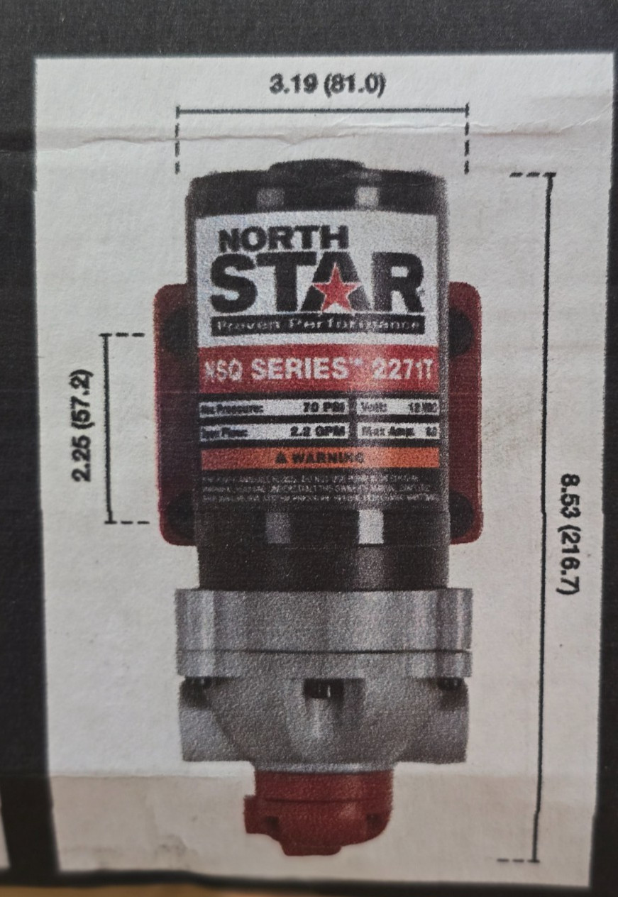 Northstar NSQ Series 12V On-Demand Sprayer Diaphragm Pump 2.2 GPM
