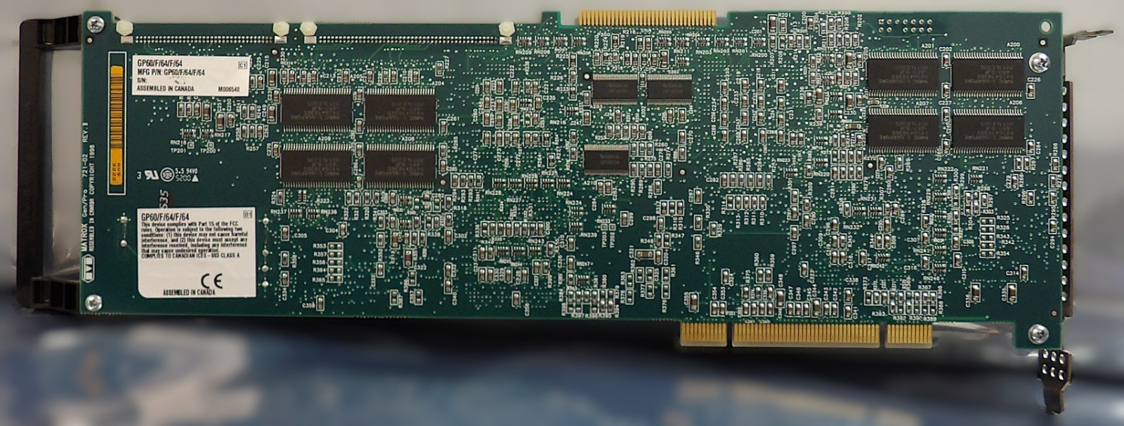 Matrox 721-02 Gen/Pro PCB Card GP60/F/64/F/64 570-06 Reseller Lot of 3 Working