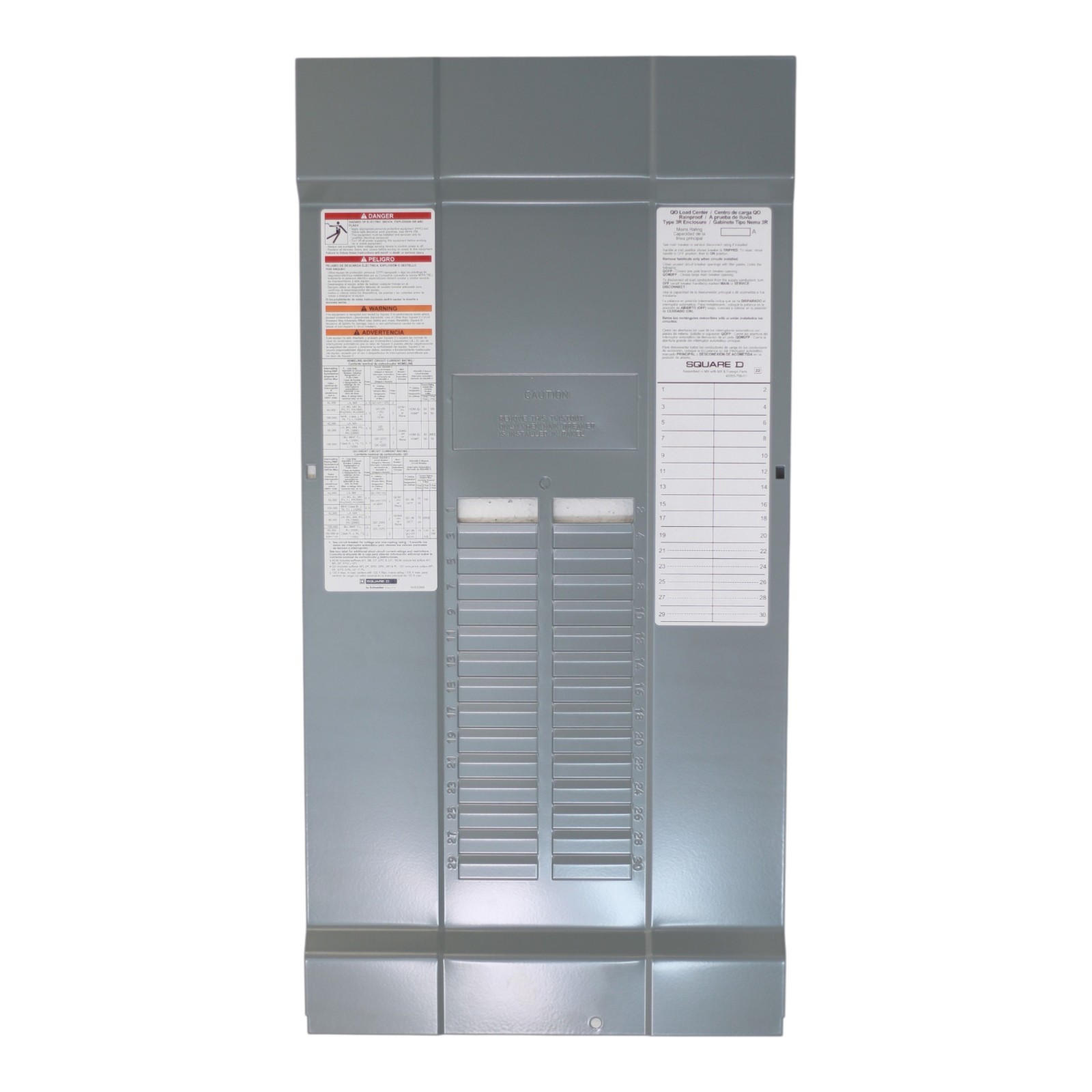 SQUARE D QO130L200PGRB QO 200A 120/240V 30-Space Outdoor Load Center