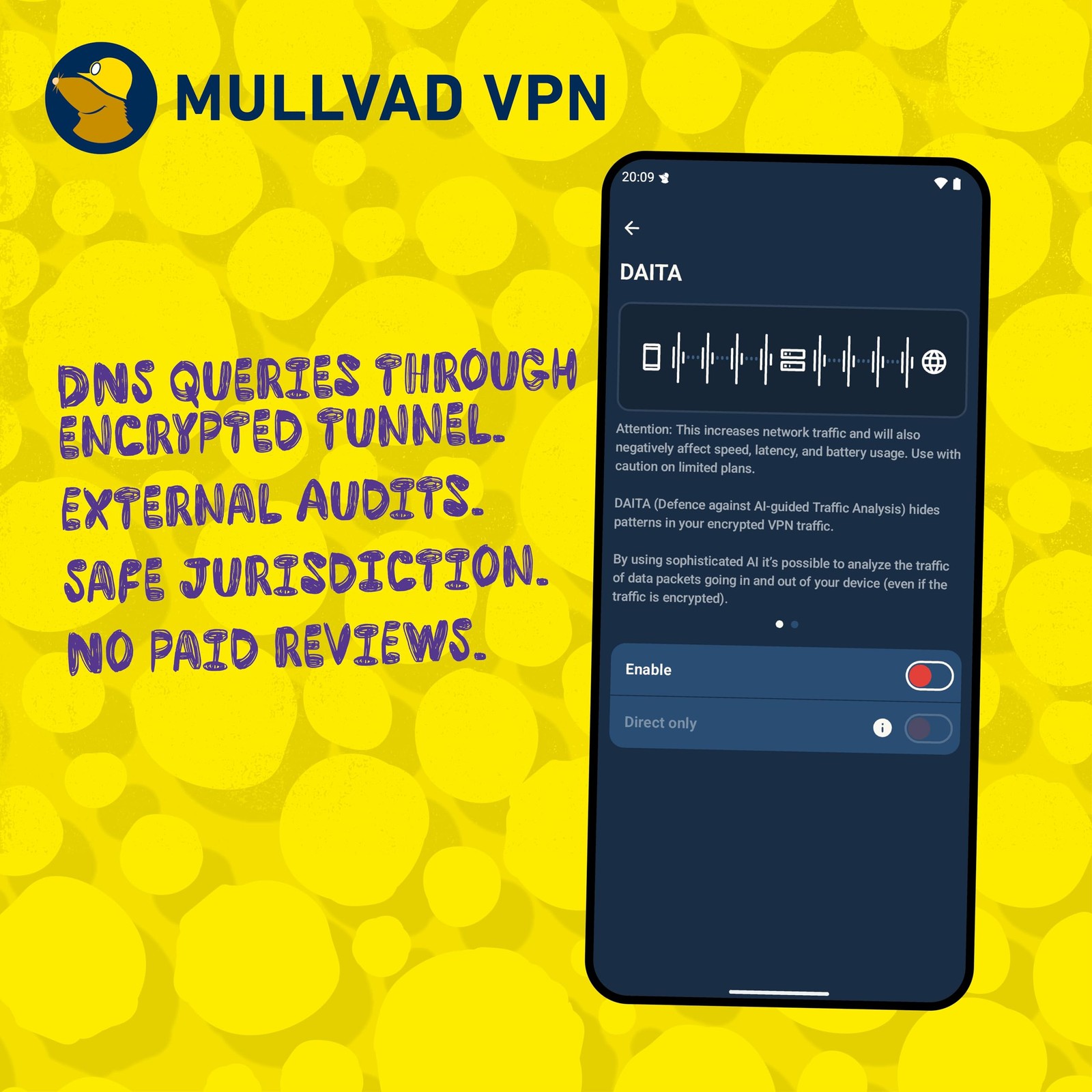 Mullvad VPN 12~Month 5~Device Privacy & Security VPN