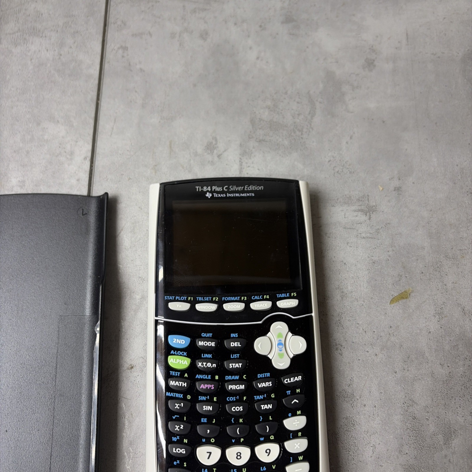 Texas Instruments TI-84 Plus C Silver Edition Graphing Calculator No Charger