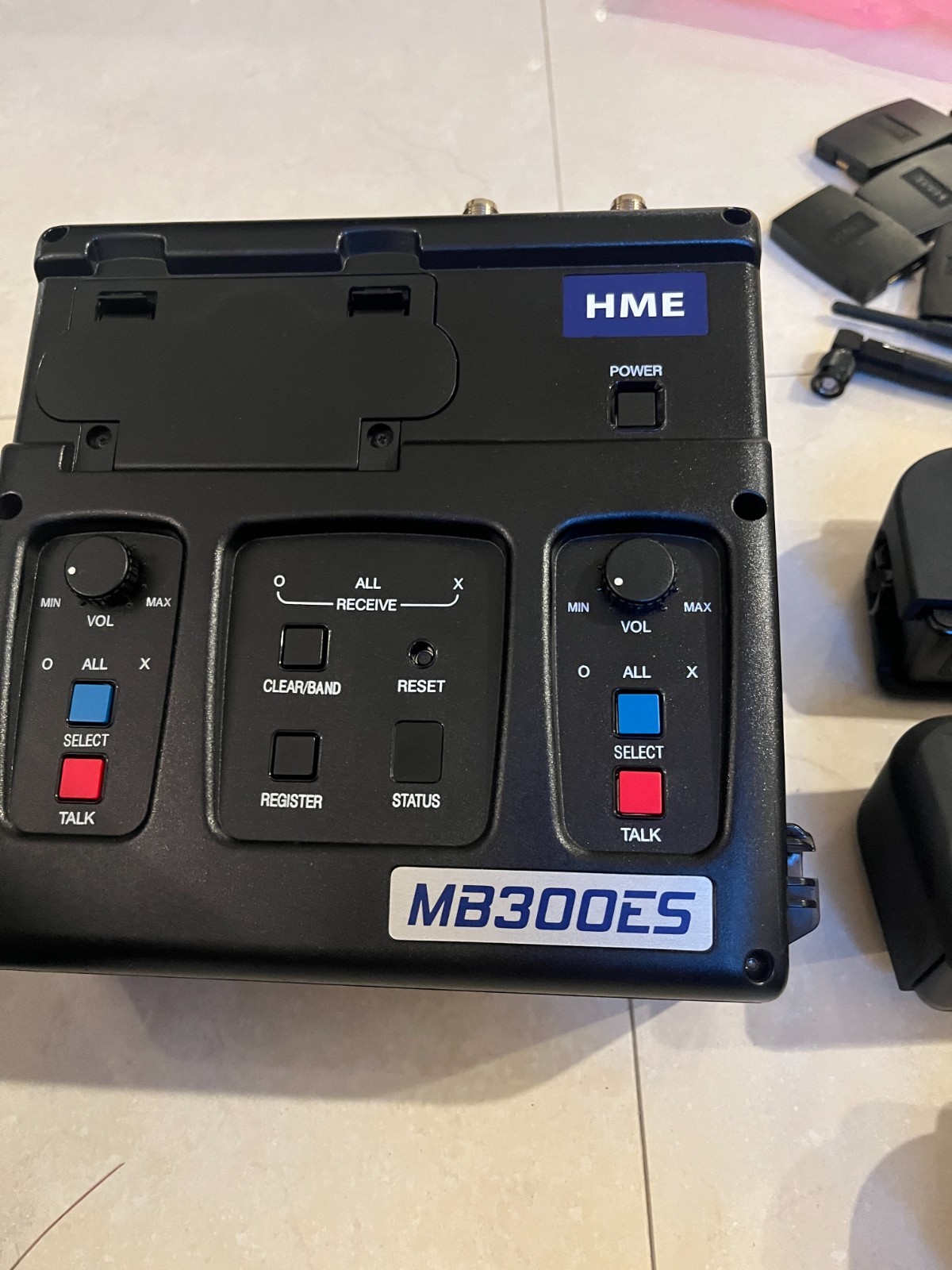HME DX300 headset system, with 8 Beltpack, batteries case and more