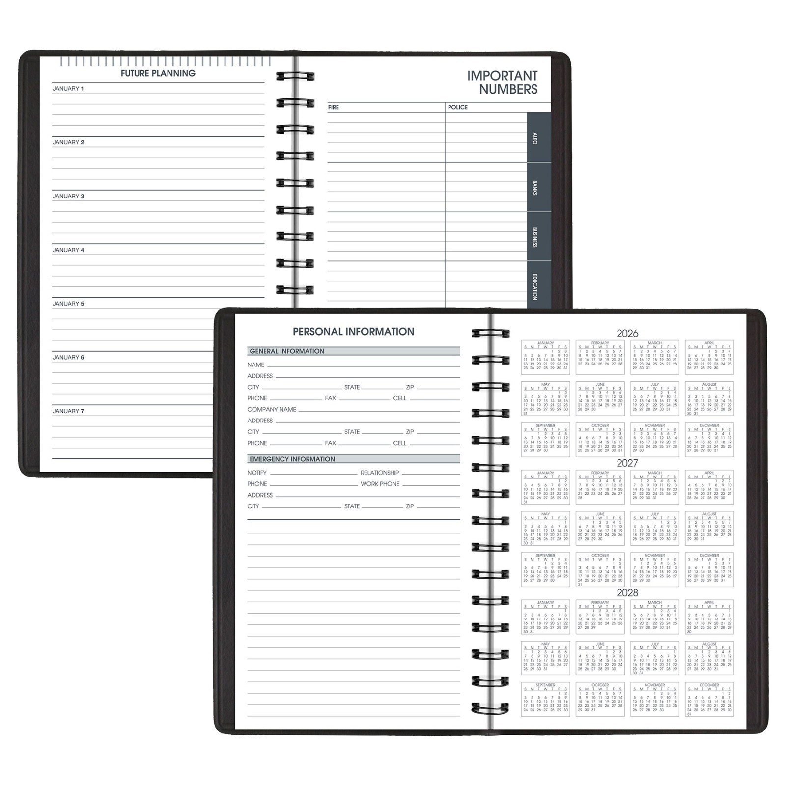 2026 At-A-Glance 70-800-05 Daily Appointment Book, 5 x 8″