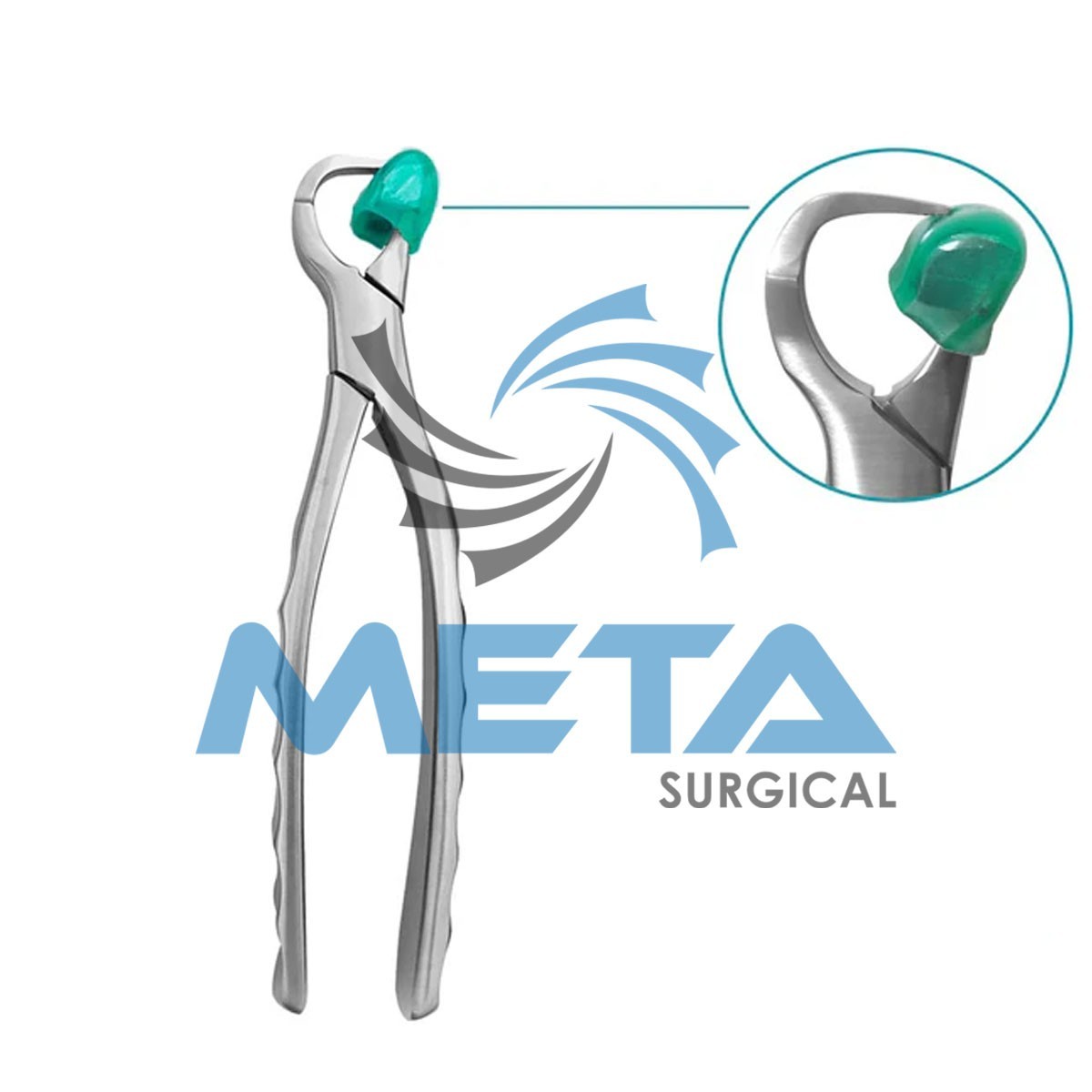 Dental Extraction Physics Forceps Standard Series Set of 4 Pcs with Bumpers