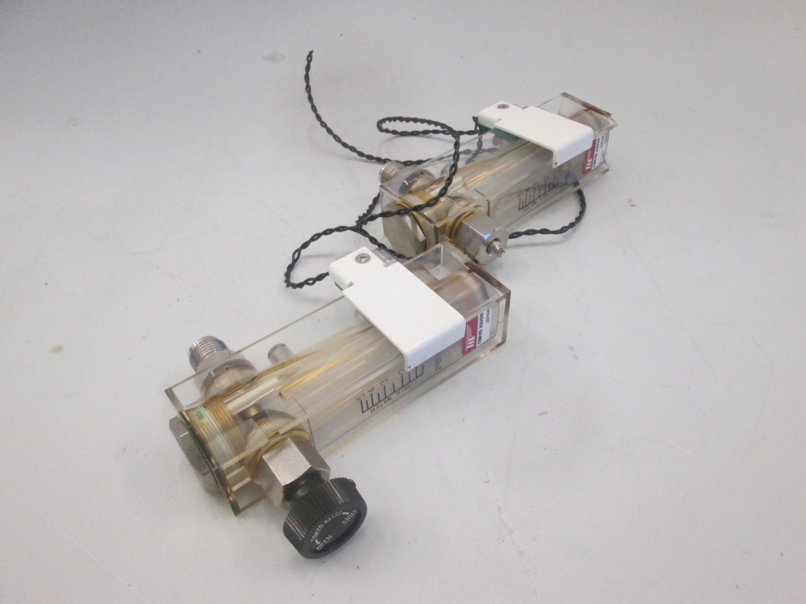 Tokyo Keiso, ZF93-1011, Purge Meter, 0-5 I/Min Water, Used, Lot of 2