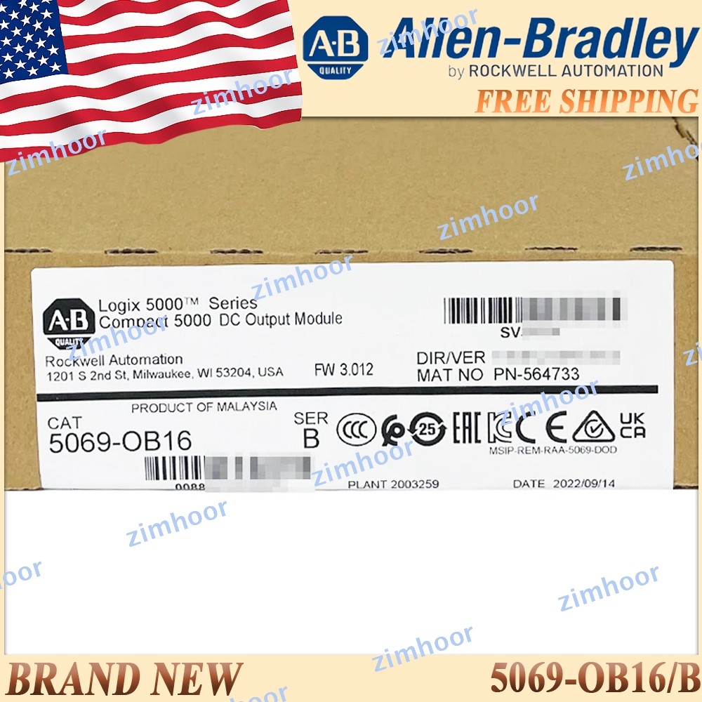 New Sealed AB 5069-OB16/B Ser B Compact 5000 DC Output Module Free Ship 5069OB16
