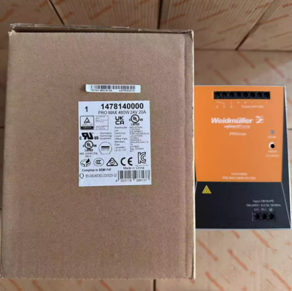 Weidmuller Power module PRO MAX 480W 24V 20A 1478140000 UPS Shipping –