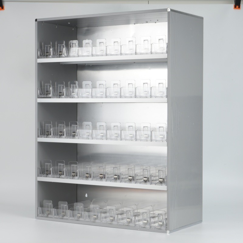 Cigarette Retail Showcase Rack Aluminium Cigarette Display Cabinet for 360 Packs