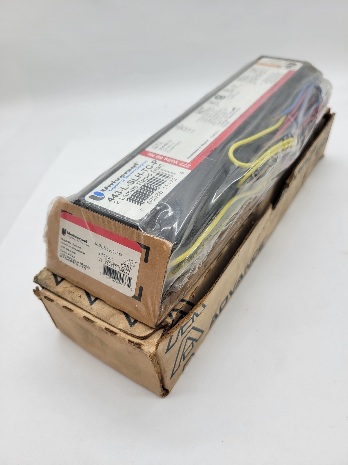 Advance 443-L-SLH-TC-P Rapid Start Electronic Ballast 277V 2-Lamp F40T12 Type 1