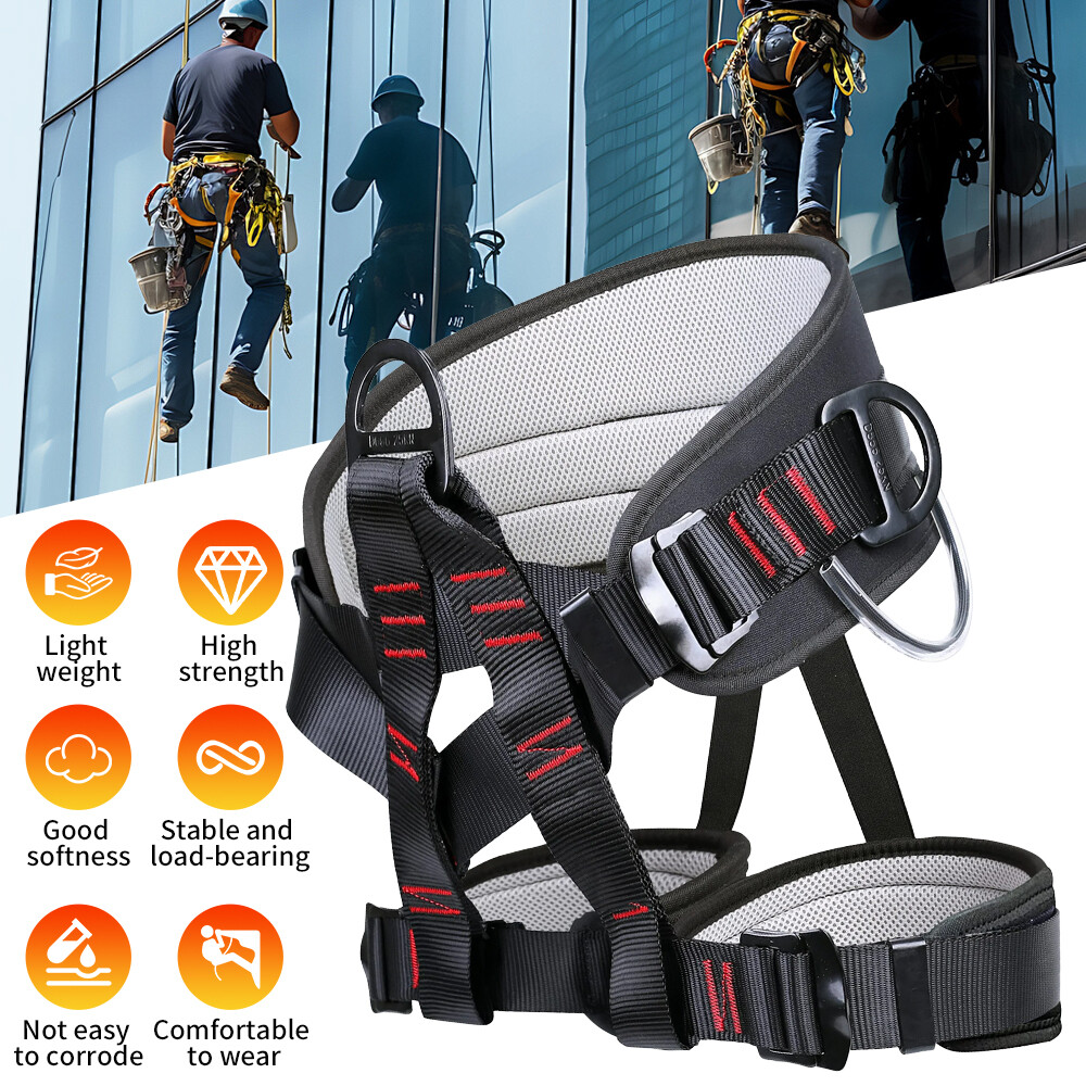 Rock Climbing Harness Strap Falling Protection Heavy Duty 25kN Harness Outdoor