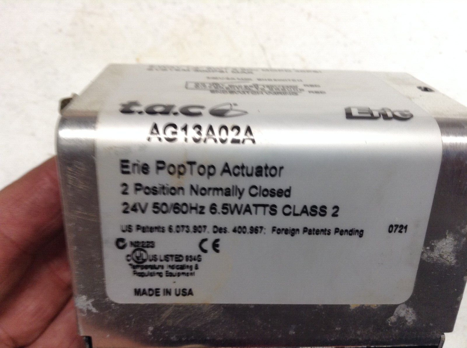 NOS ERIE VT2212G13A02A «1/2″ 2W N/C 24V Sweat 2.5Cv»