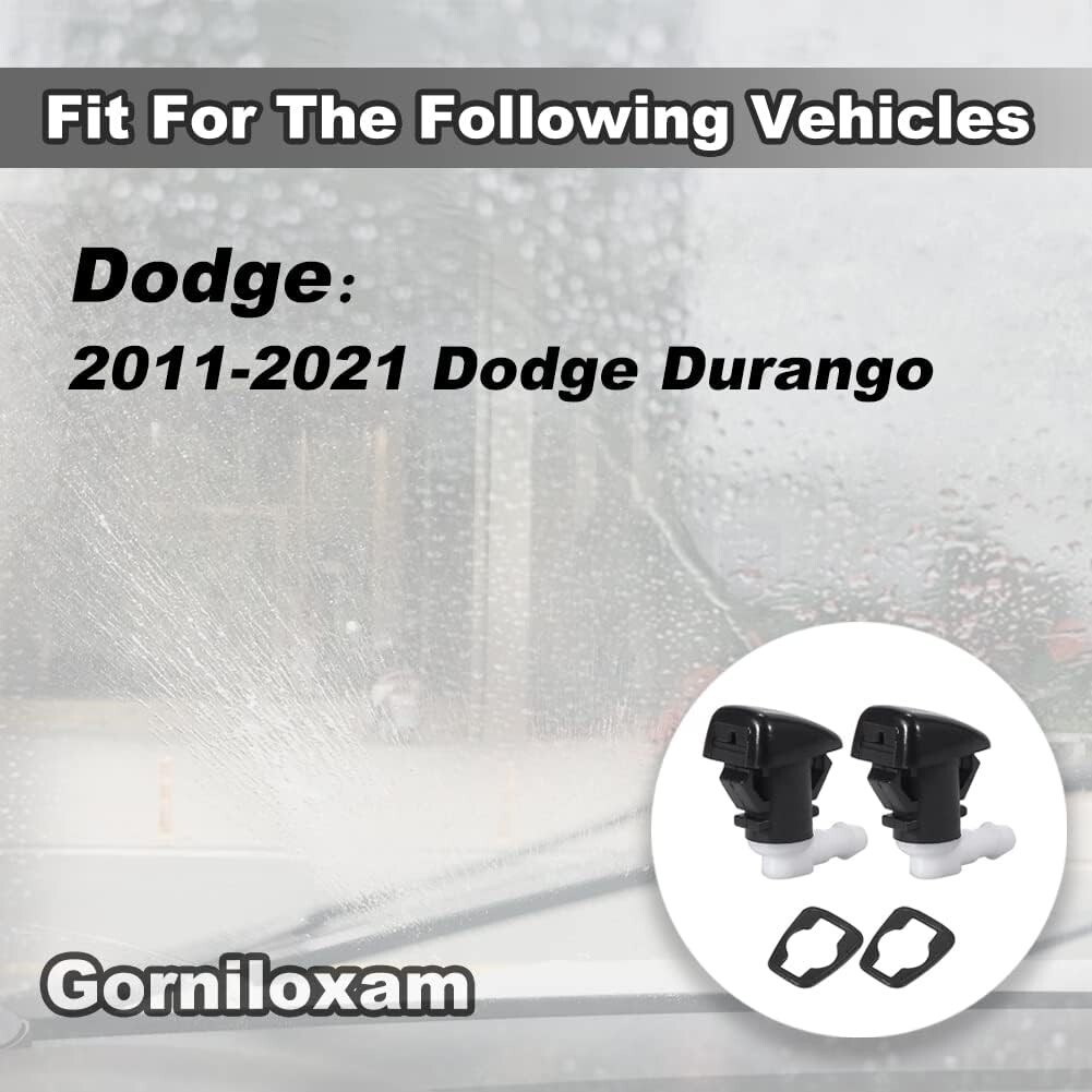 Windshield Washer Nozzles, Replacement For Dodge Durango 2011-2021, R