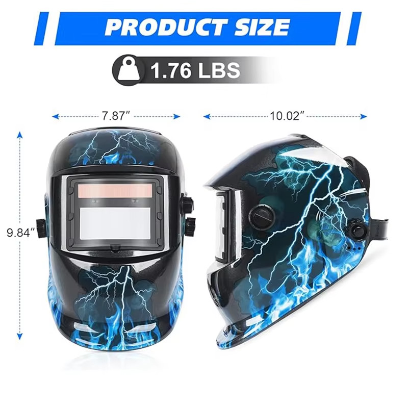 True Color Solar Auto Darkening Welding Helmet Arc Tig Mig Grinding Hood