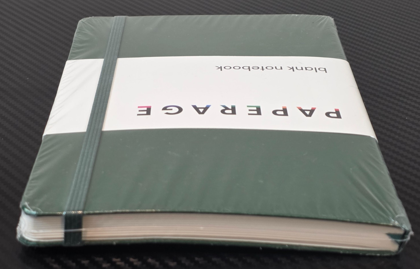 PAPERAGE Blank Journal Notebook Black 160 Pages 5.7 » x 8″ Green