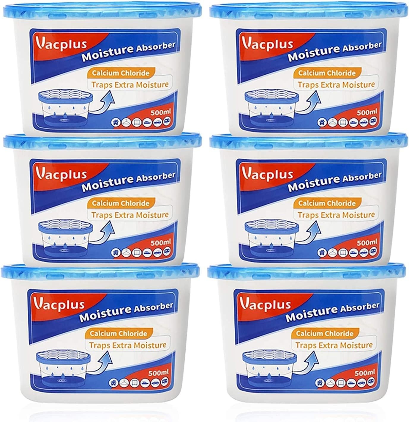 Compact 10.5 Oz Leakproof Moisture Absorbers – Ideal for Bathroom & Closet