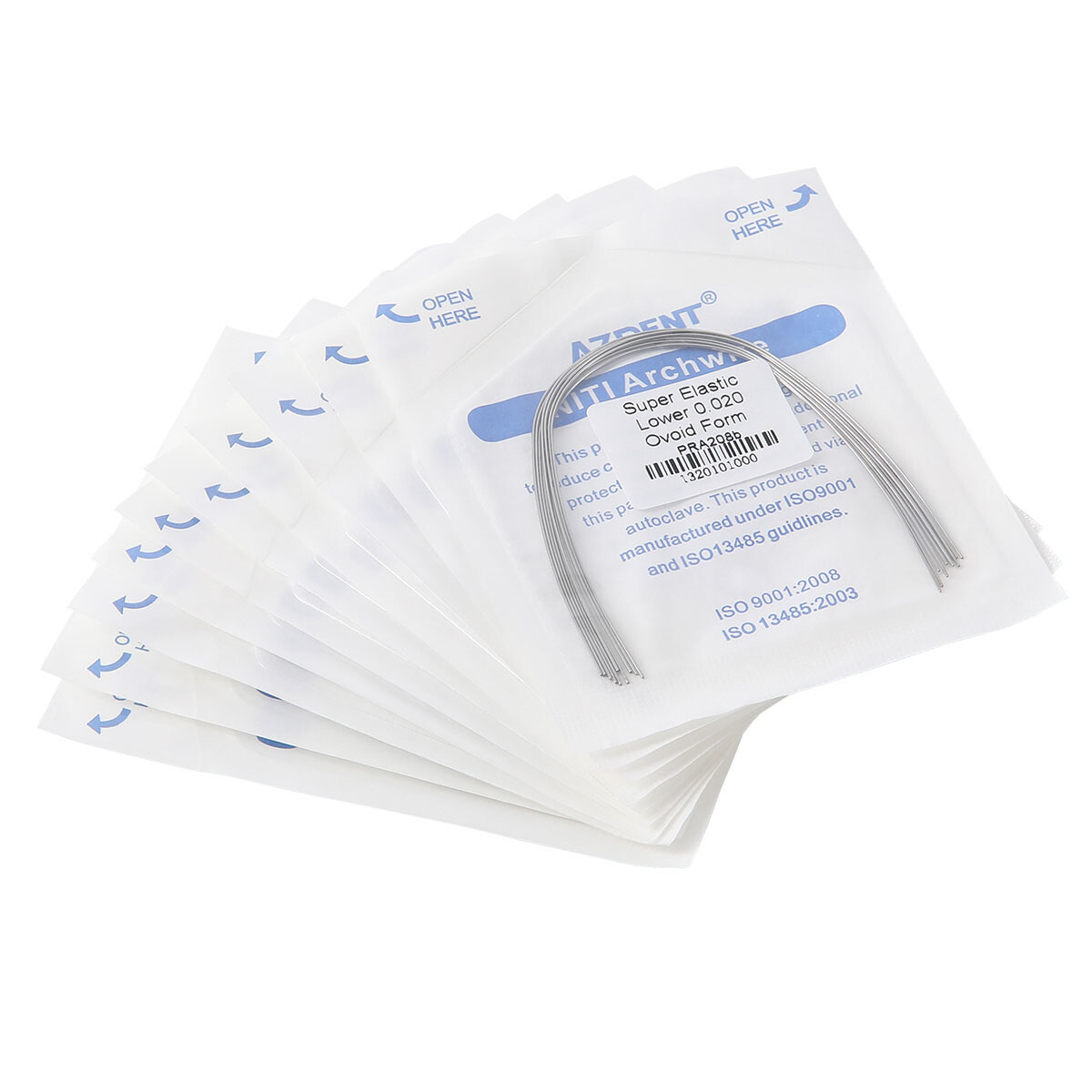 AZDENT Dental Orthodontic Super Elastic Niti Round Arch Wires Ovoid Form