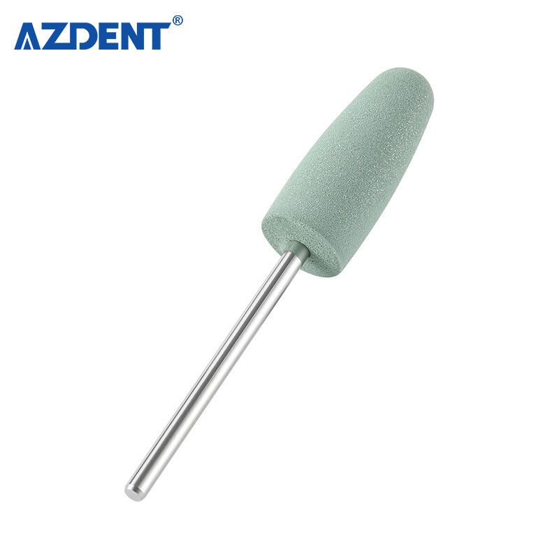 Dental Resin Base Acrylic Polishing Kit 6pcs HP Silicone Polisher+2pc Carbide