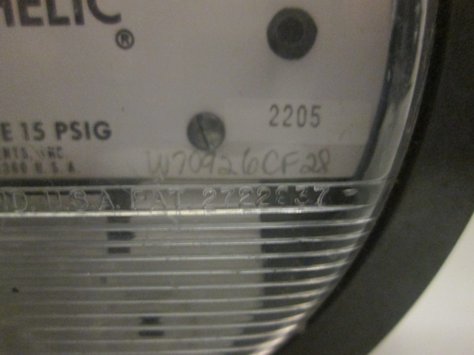 Dwyer, Magnehelic Pressure Gauge 0-5″, 2205, Used