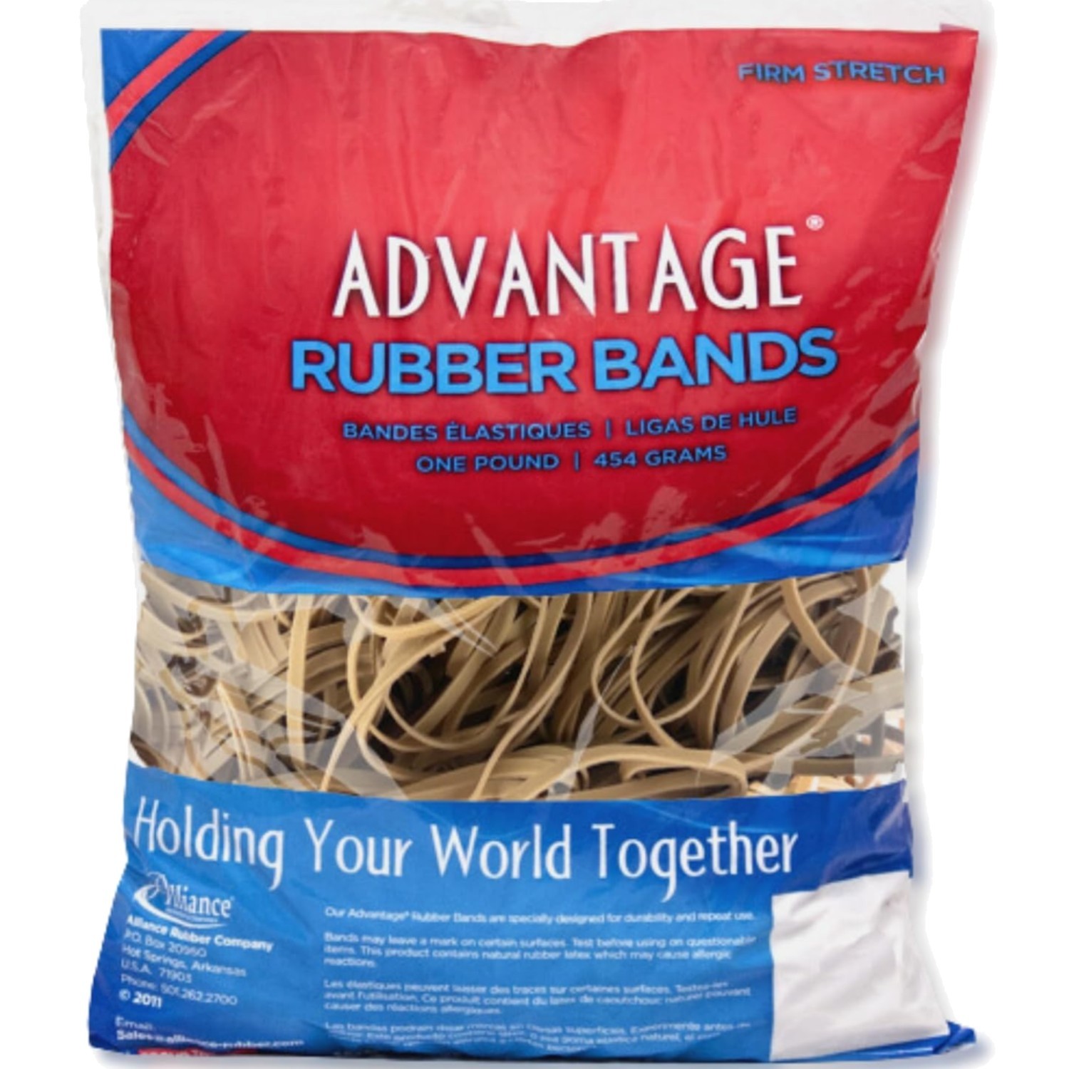 Advantage Rubber Bands Size #33 1 lb Approx 600 Count Elastic