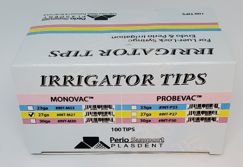 Open End Luer Lock Irrigation Monovac Syringe Tips 27 Gauge Endodontics