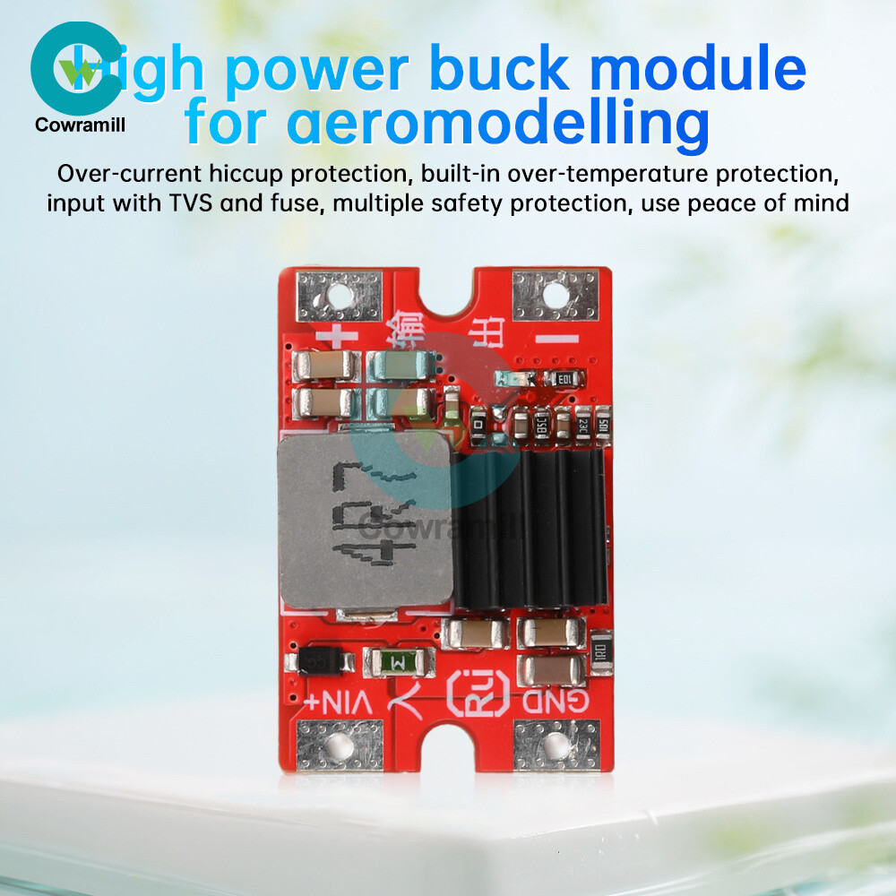 DC-DC 25V to 5V/12V 8A High Power Buck Step-down Module For Mini Airplane Model