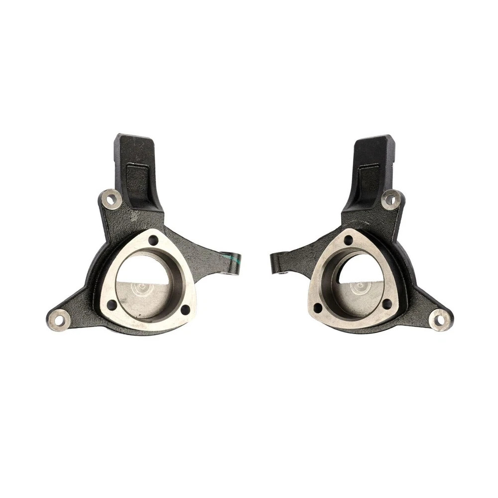Pair 4.5 Inch Lift Spindles Knuckles 2WD for 07-17 Silverado 1500 Tahoe Suburban