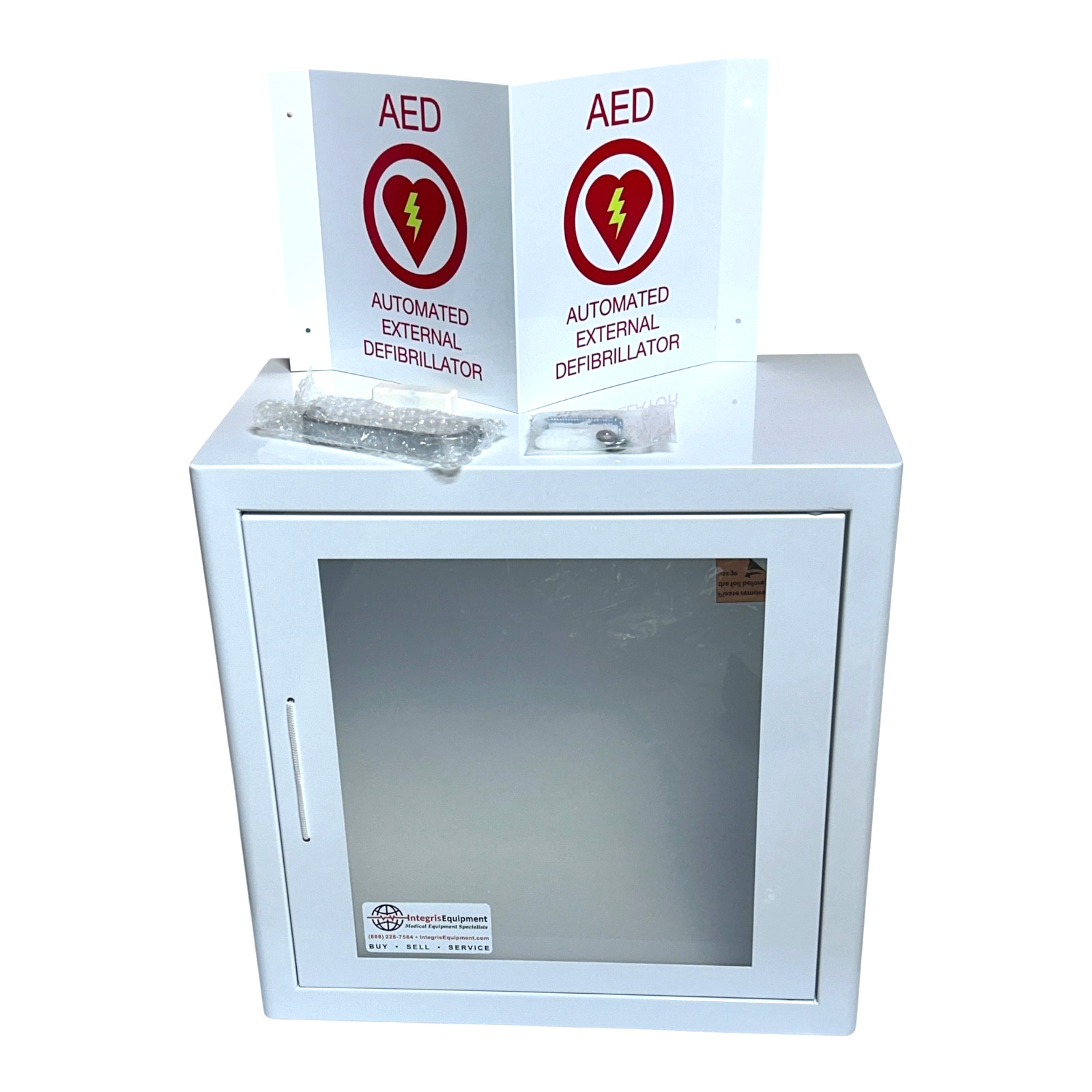ARKY 60.122 CASE Indoor AED Cabinet White With Acoustic Alarm 8″ x 15″ x 15″
