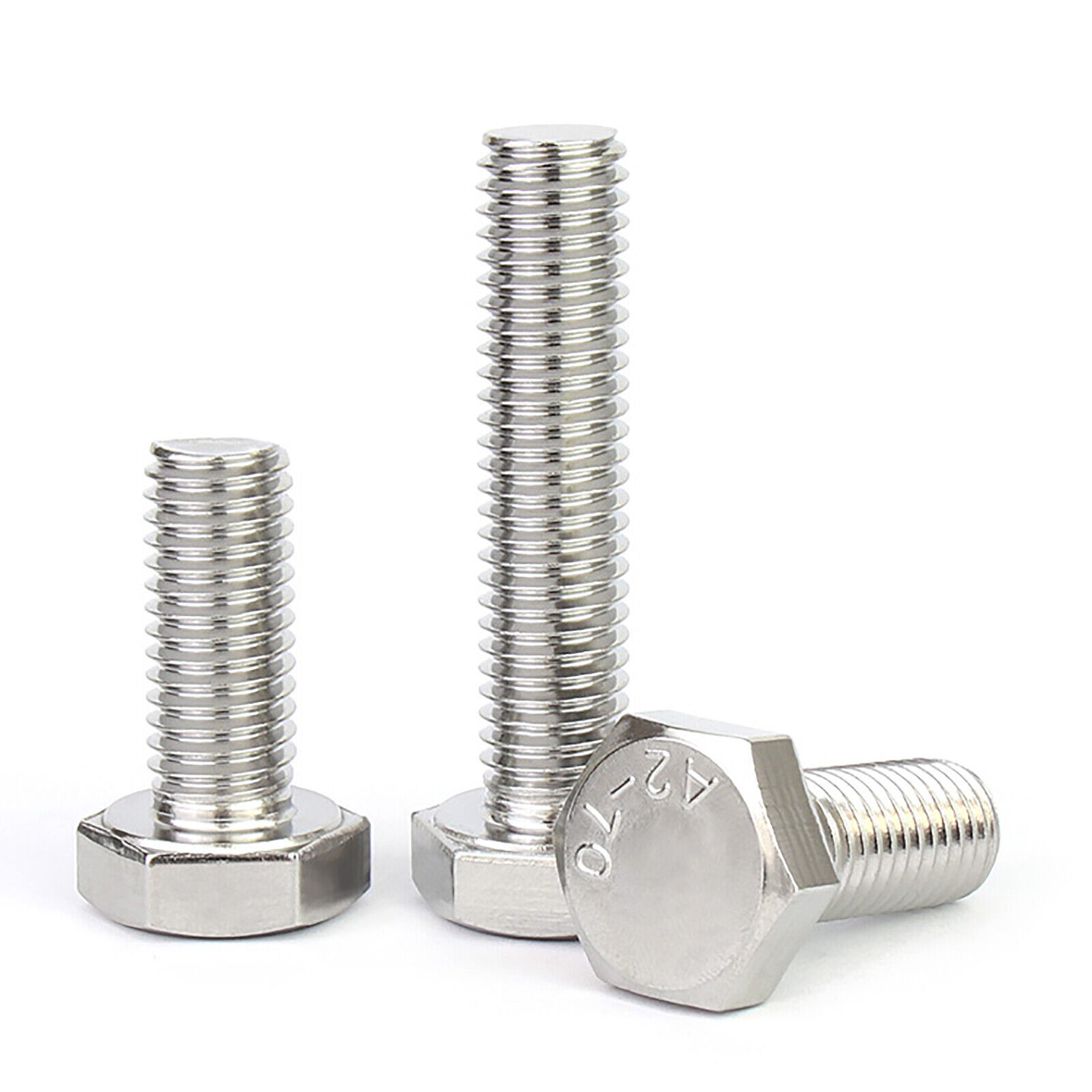 Hexagon Head Fully Threaded Set Screws A2 Stainless Steel Bolts M4 M5 M6 M8