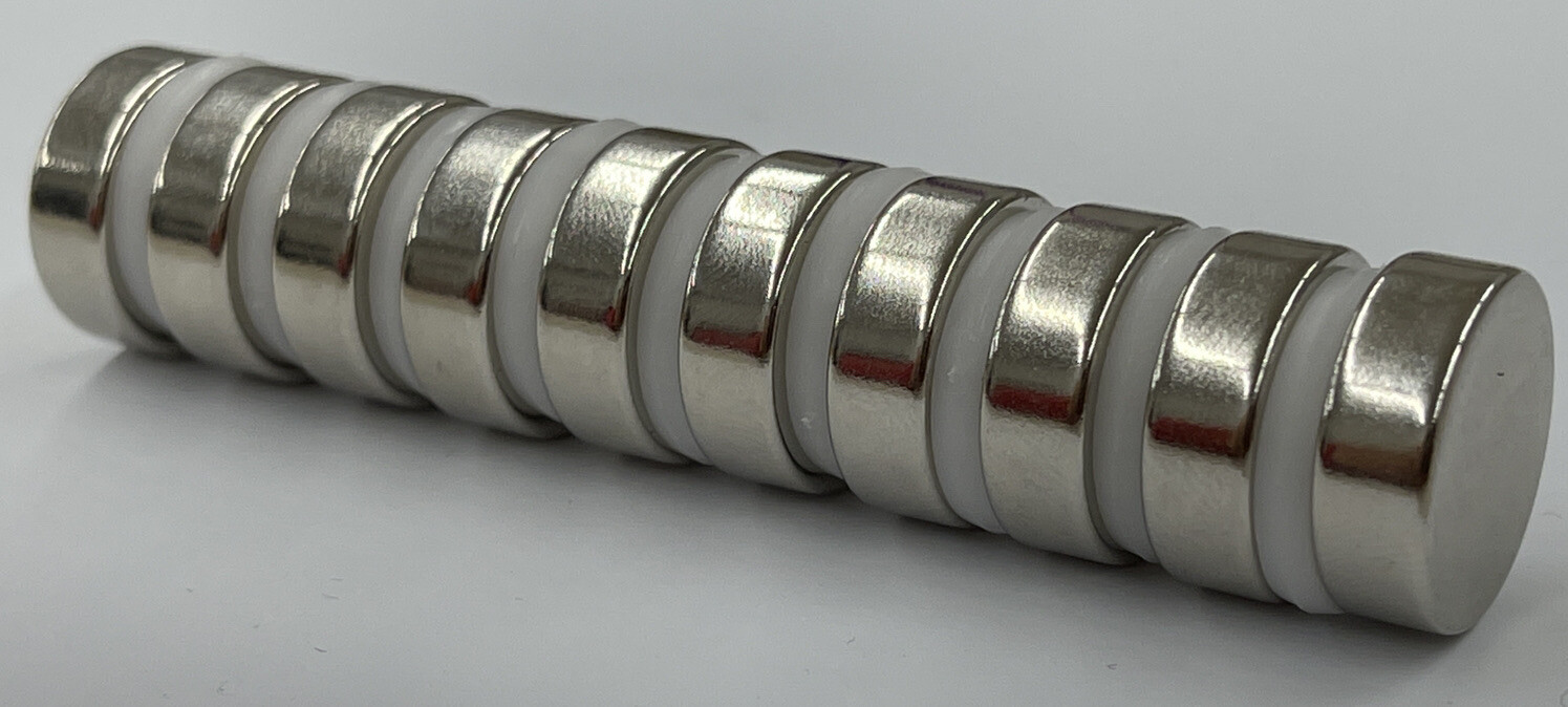 Neodymium Rare Earth Magnets N52 Grade 3/4 x 1/4 VERY Powerful Discs (10 Pack)
