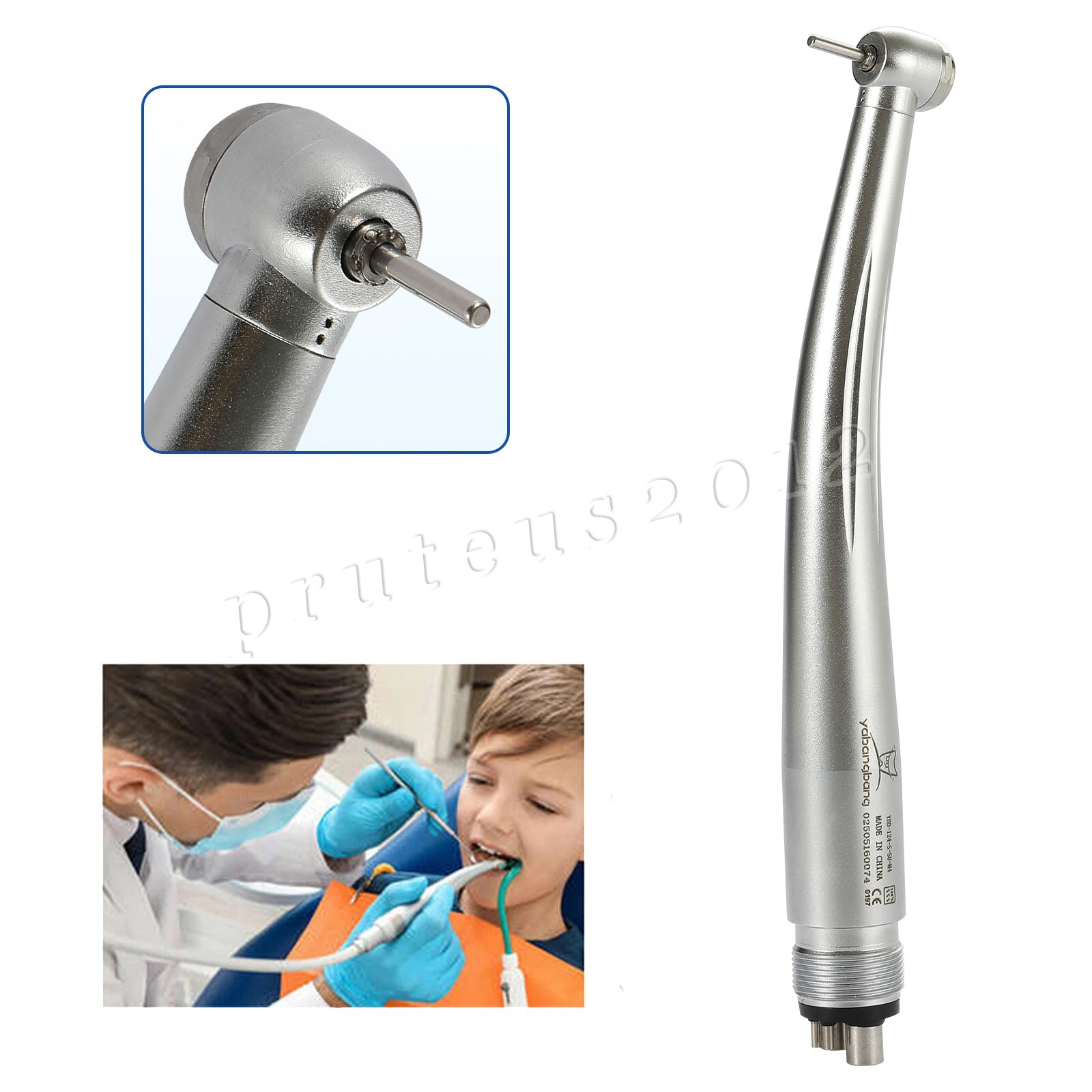 Dental Tungsten Carbide Gold Burs Trimming & Finishing & Polishing Flame FG